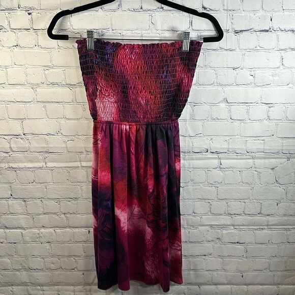 👗 Mossimo Strapless Bathing Suit Cover-Up Dress - Size Small 👗 - Picture 1 of 6